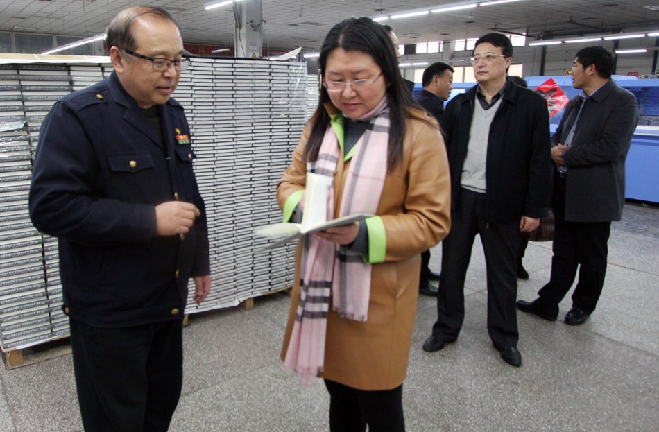 省新聞出版廣電局領(lǐng)導(dǎo)來集團進行 國家印刷示范企業(yè)年度考核工作